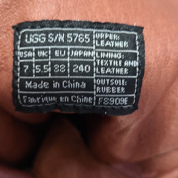 Ugg Highkoo coral leather slouchy boots 7 - Picture 13 of 16